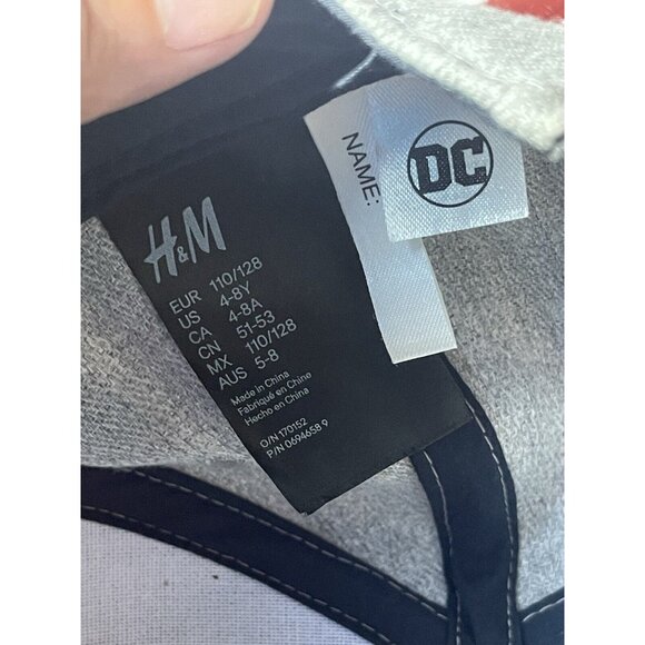 DC Comics Superman Logo Snap-Back BALL CAP Hat H&M Size - 4-8Youth‎ - Picture 4 of 6